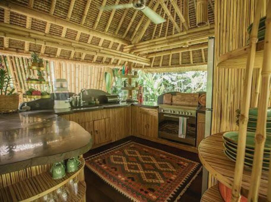 Pondok Kebun - 1 Bd Eco Bamboo House, Pool, Garden Villa Bringkit Екстериор снимка